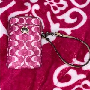 COACH wristlet
